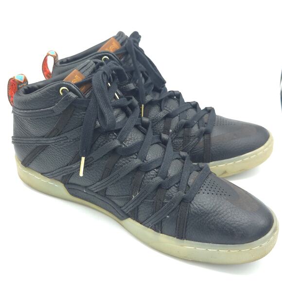 Nike KD 7 NSW Lifestyle Men\'s Size 13 Black Leather 653871-001 Sneakers